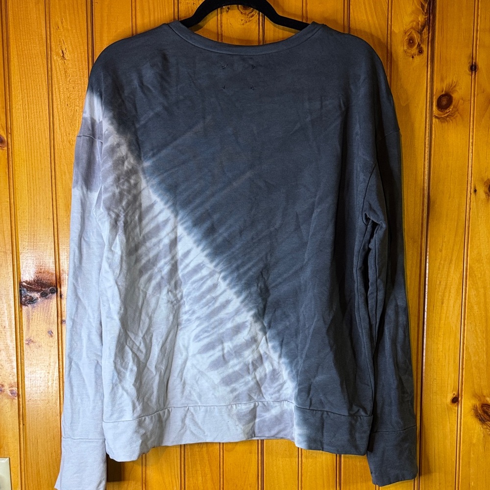 Aerie OFFLINE Charcoal Tie Dye Long Sleeve Shirt - Picture 4 of 4